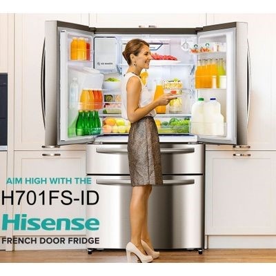 Hisense 525l Frost Free French Door Fridge H701fs Id Makk