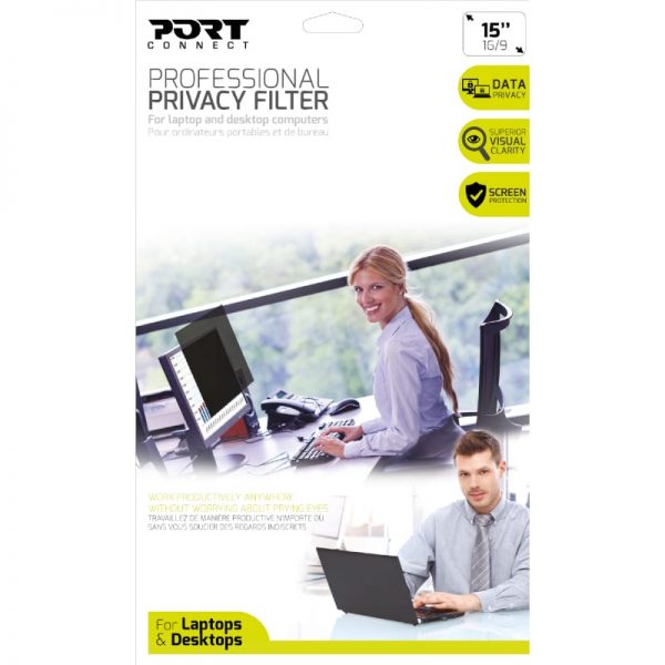 Port Designs Privacy Filter 2D 15.6 Touch Laptop