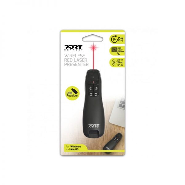 Port LED Wireless Laser Presenter