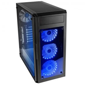 Raidmax Alpha Prime RGB LED Tempered Glass Side/Front (GPU 390mm) ATX Gaming Chassis Black