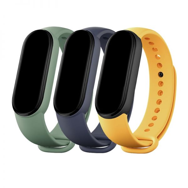 Xiaomi Mi Smart Band 5 Matte Straps - Navy Blue | Yellow | Mint Green