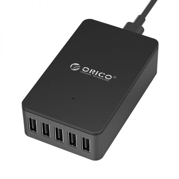 Orico 5 Port 40W Charge Desktop Charger - Black