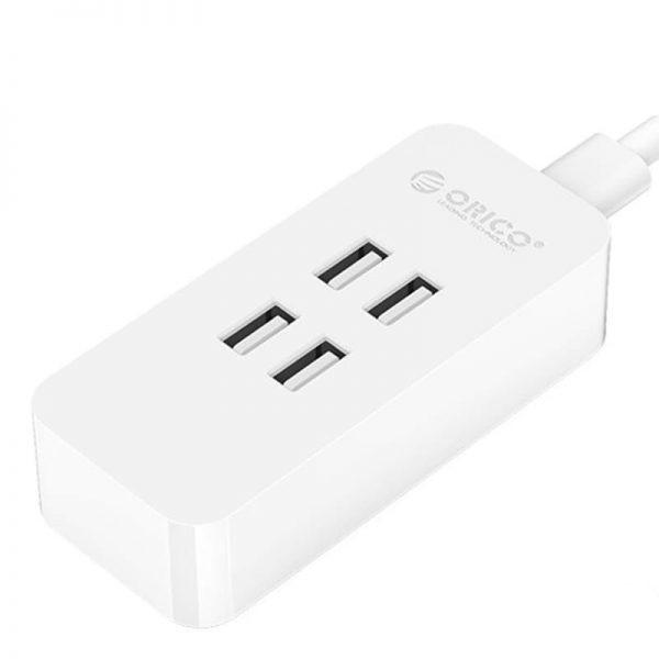 Orico 4 Port 20W USB Desktop Charger - White