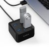 Orico 4 Port USB3.0 Ultra-Mini Hub - Black - Image 3