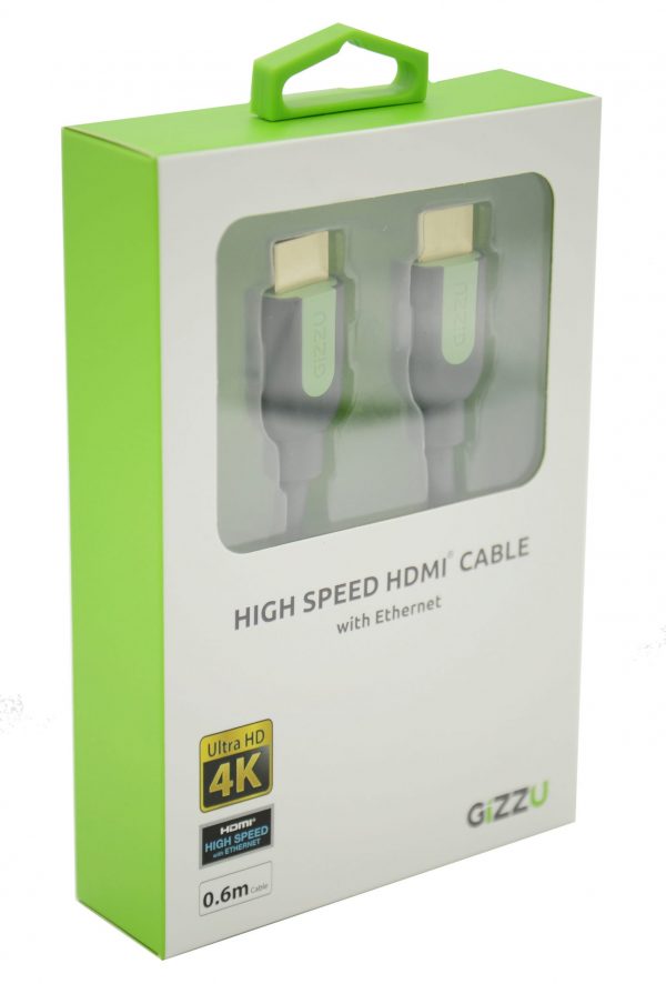 GIZZU High Speed V2.0 HDMI 0.6m Cable with Ethernet