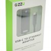 GIZZU USB-C to Ethernet 10/100m Adapter Black - Image 2