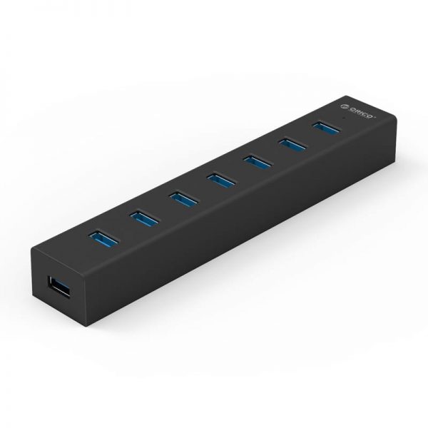 Orico 7 Port USB3.0 Aluminium Hub - Black