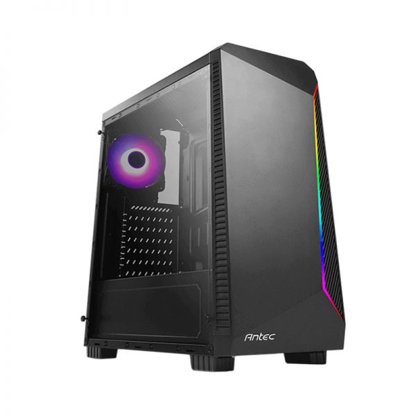 Antec NX220 ARGB LED Tempered Glass Side (GPU 350mm) ATX|Micro ATX|Mini ITX Gaming Chassis - Black