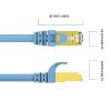 Orico CAT6 1m Extended Cable - Blue - Image 3