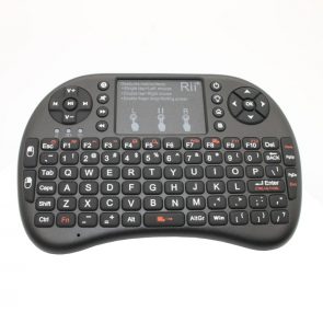 Rii Wireless QWERTY Backlit Game Touchpad Keyboard - Black