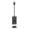 Orico USB External Sound Card with 2 x Headset and 1 x Microphone port and Volume Control - Black - Image 2