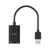 Orico USB External Sound Adapter with 1 x Headset and 1 x Microphone Port - Black - Image 2