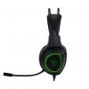 T-Dagger Atlas Green Lighting|210cm Cable|3.5mm+USB|Omni-Directional Gooseneck Mic|40mm Bass Driver|Stereo Gaming Headset - Black/Green - Image 2