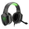 T-Dagger Rocky Green Lighting|210cm Cable|USB|Omni-Directional Luminous Snub Mic|40mm Bass Driver|Stereo Gaming Headset - Black/Green - Image 9