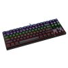 T-Dagger Corvette Rainbow Colour Lighting|150cm Cable|10-Keyless Short Body Design|Blue Switch|Mechanical Gaming Keyboard - Black - Image 2