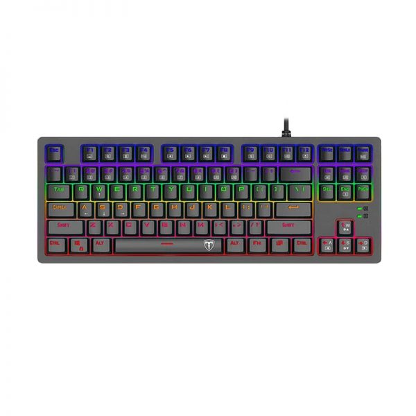 T-Dagger Bali Rainbow Backlit|150cm Cable|10-keyless Short Body Design|Mechanical Keyboard - Black