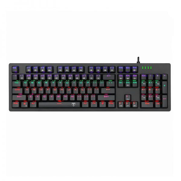 T-Dagger Bermuda Rainbow Backlit|150cm Cable|104 Key|Mechanical Keyboard - Black