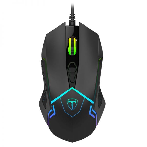 T-Dagger Senior 4800DPI 7 Button|180cm Cable|Ambi-Design|RGB Backlit Gaming Mouse - Black