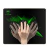 T-Dagger Geometry Medium Size 360mm x 300mm x 3mm|Speed Design|Printed Gaming Mouse Pad Black and Green - Image 2