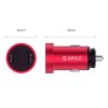 Orico Dual Port Mini USB Car Charger - Red - Image 3