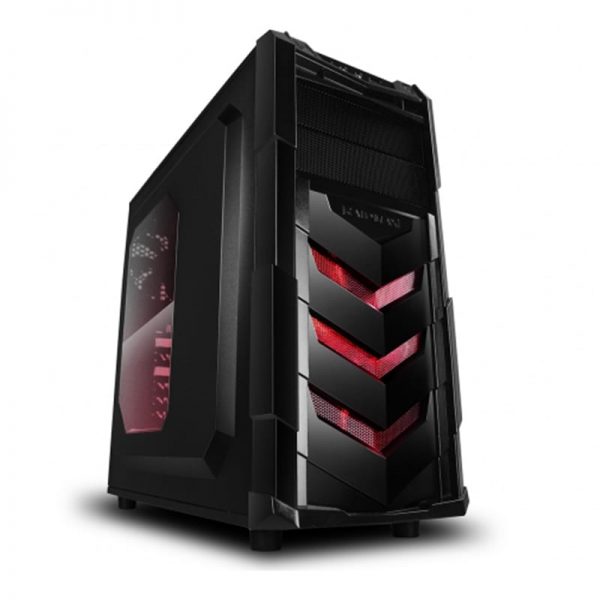 Raidmax Vortex V4 Window (GPU 390mm) ATX Gaming Chassis Black and Red