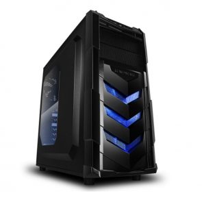 Raidmax Vortex V4 Window (GPU 390mm) ATX Gaming Chassis Black and Blue