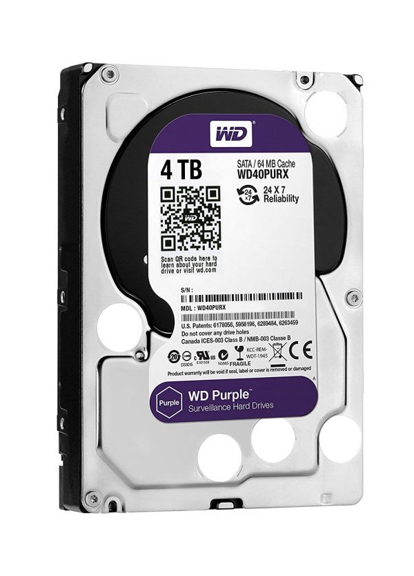 WD Purple 4TB 3.5 SATA 64MB