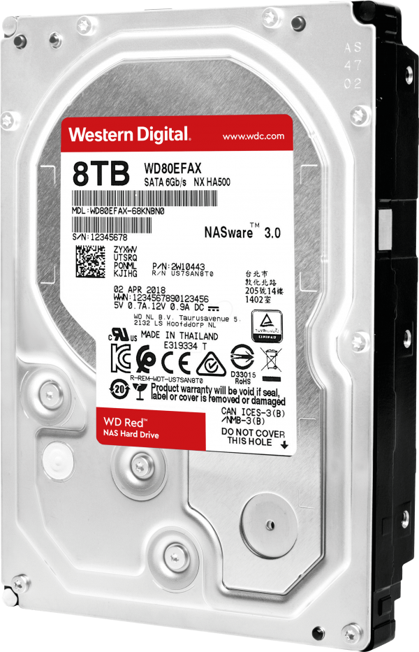 WD Red 8TB 3.5 SATA 256MB