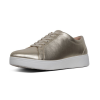 FitFlop Rally Leather Sneaker Platino - Image 3