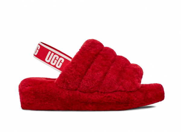 UGG Fluff Yeah Slide Ribbon Red