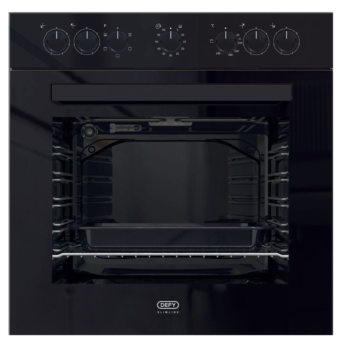 defy-dbo-482-slimline-oven-static-black-undercounter-makk