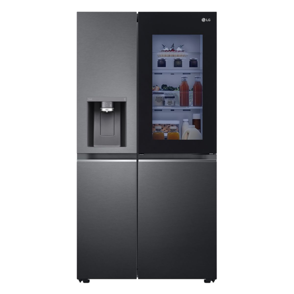 LG 611L Side by Side fridge with Door-in-Door Instaview Matt Black